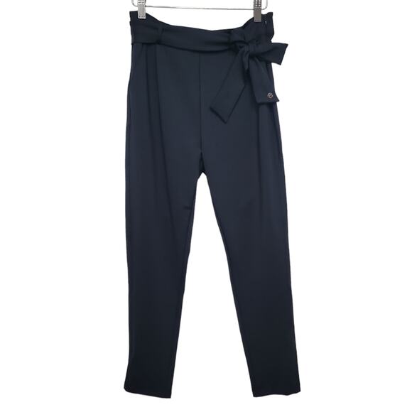 Buff Bunny Black VP Pleated Tie Waist Tapered Pants Womens Size Medium - Picture 1 of 10